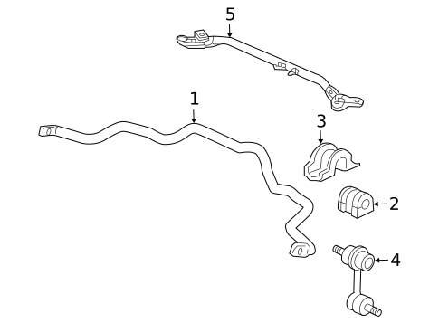 Stabilizer Bar & Components for 2011 Honda Accord Crosstour #0