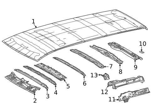 Roof & Components for 2022 Toyota Sienna #1