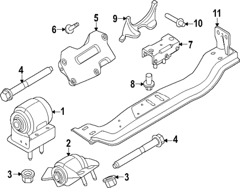 Engine & Trans Mounting for 2025 Ford F-350 Super Duty #0