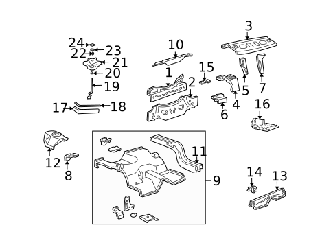 Rear Body for 2003 Ford Mustang #1