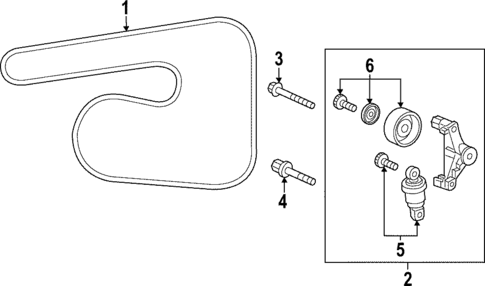 Belts & Pulleys for 2022 Honda Civic #0