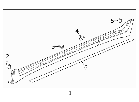 Exterior Trim - Pillars for 2024 Chevrolet Traverse Limited #0