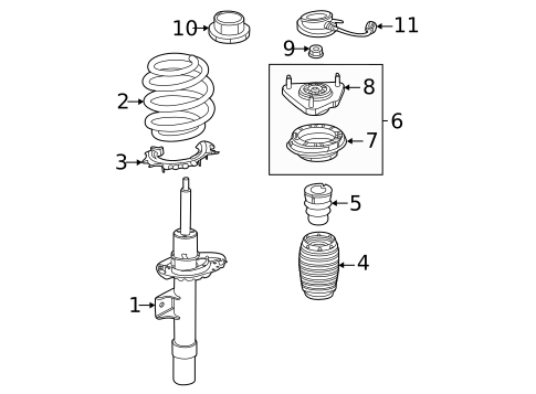 Struts & Components for 2023 Genesis GV70 #0