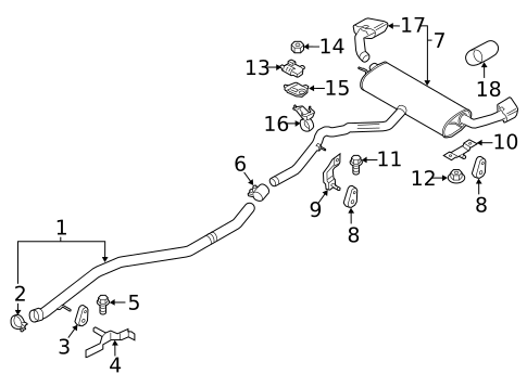 Exhaust Components for 2018 BMW X6 #0