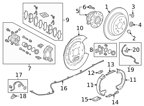 Front Brakes for 2023 Honda Ridgeline #1