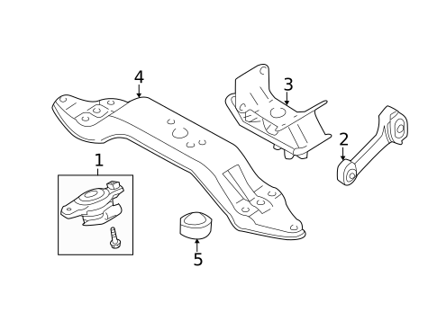 Engine & Trans Mounting for 2023 Subaru Crosstrek #1