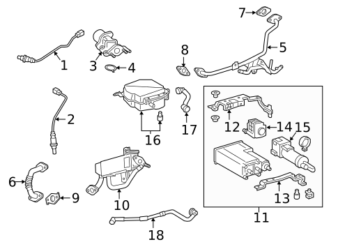 EGR System for 2015 Toyota Camry #0