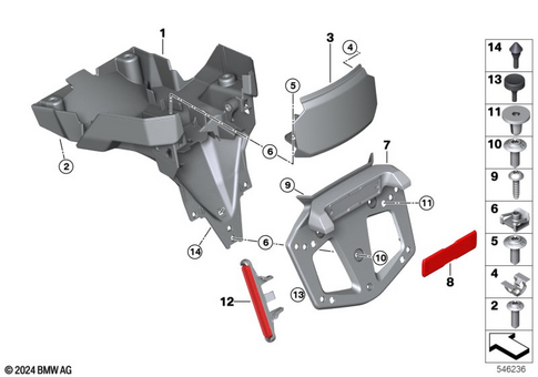 Rear Wheel Cover, License Plate Bracket for 2025 BMW-Motorrad R 1300 GS Adventure #0
