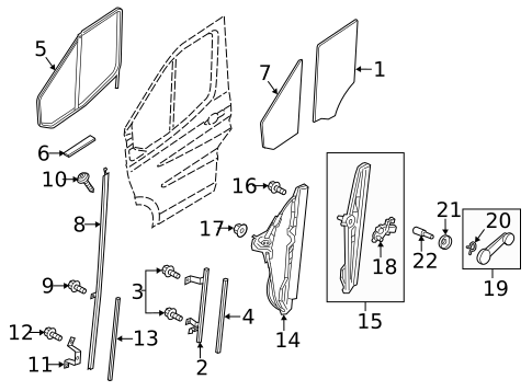 Front Door for 2022 Ford Transit-350 HD #0