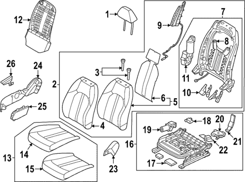 Power Seats for 2023 Hyundai Sonata #1