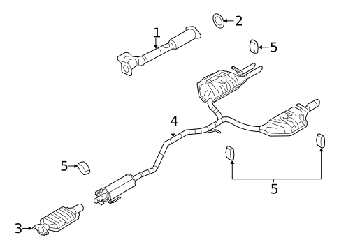 Exhaust Components for 2011 Ford Fusion #0