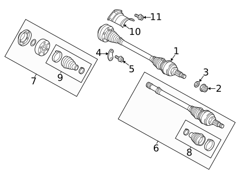 Drive Axles for 2015 Audi R8 #1