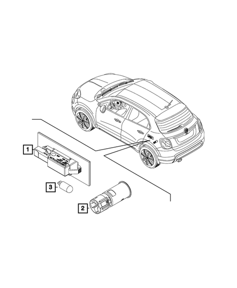 Lamps, Interior and Exterior for 2021 Fiat 500X #8