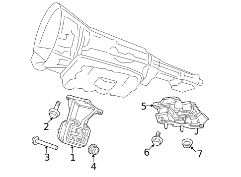 Engine & Trans Mounting for 2010 Dodge Ram 3500 #0