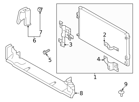 Condenser, Compressor & Lines for 2023 Subaru Crosstrek #1