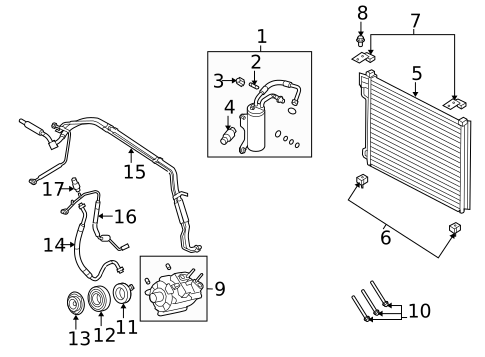 A/C Condenser & Evaporator for 2023 Ford E-350 Super Duty #1
