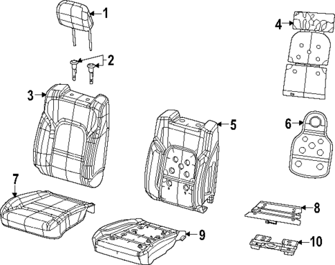 Driver Seat Components for 2025 Ram 1500 #0