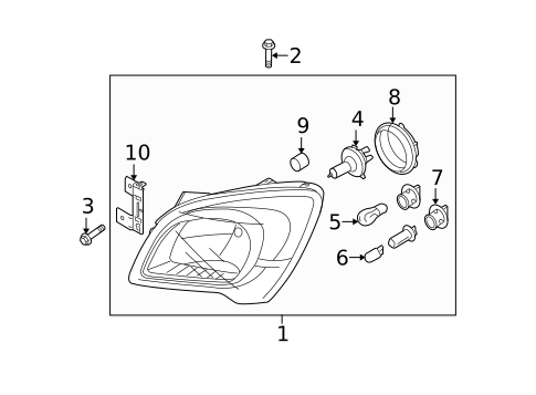 Bulbs - Chassis for 2009 Kia Sportage #0