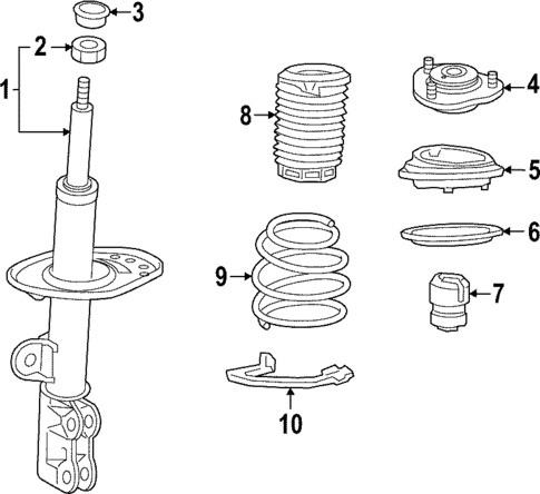 Struts & Components for 2025 Toyota bZ4X #0