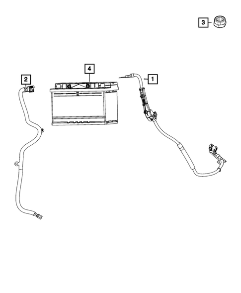 Battery, Battery Tray and Cables for 2023 Dodge Hornet #1