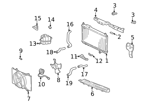 Radiator & Components for 1992 Acura NSX #0