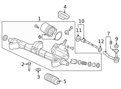 Steering Gear & Linkage for 2017 Honda Accord #2