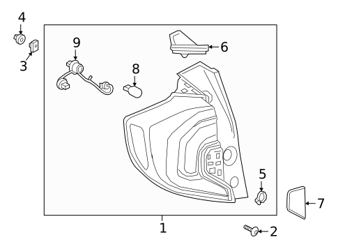 Bulbs - Chassis for 2018 GMC Terrain #4