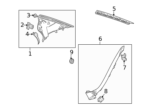 INTERIOR TRIM - QUARTER PANELS for 2016 Mercedes-Benz E63 AMG S #3