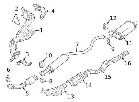 Exhaust Components for 2015 Nissan Juke #0