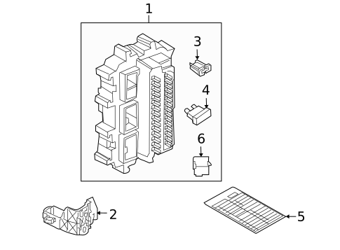 Fuse & Relay for 2013 INFINITI EX37 #1