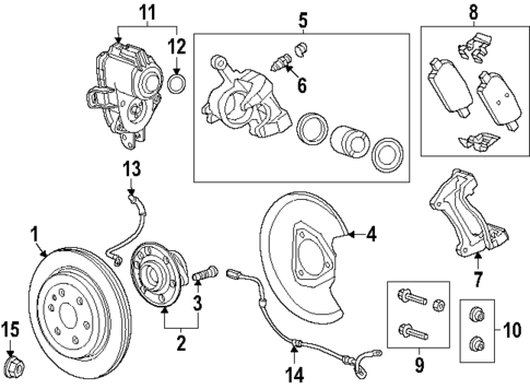 Rear Brakes for 2024 Acura ZDX #0