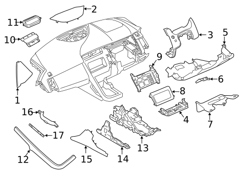 Instrument Panel Components for 2020 Jaguar E-Pace #0