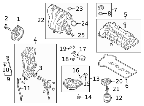 Engine Parts for 2005 Kia Spectra5 #1
