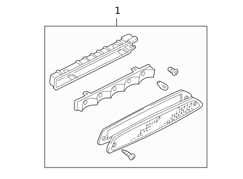 High Mounted Stop Lamp for 2005 Ford Escape #0