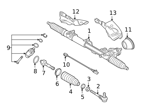 Steering Gear & Linkage for 2007 Audi A4 Quattro #0