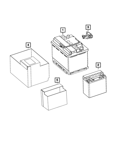 Battery, Battery Tray and Cables for 2025 Jeep Compass #0