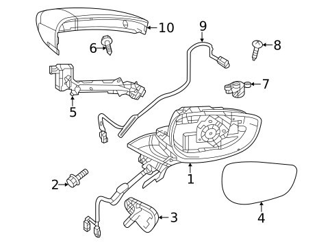 Outside Mirrors for 2023 Mazda MX-30 EV #0