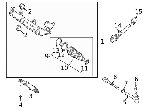 Steering Gear & Linkage for 2005 Mercedes-Benz C 230 #0