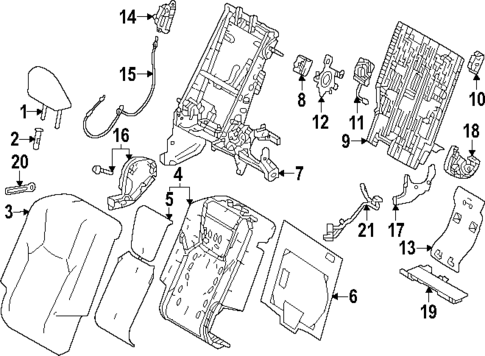 Rear Seat Components for 2024 Lexus RX450h+ #6
