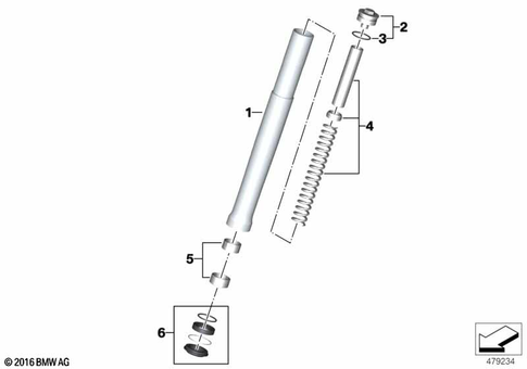 Telescopic Forks, Telelever for 2021 BMW-Motorrad G 310 R #2
