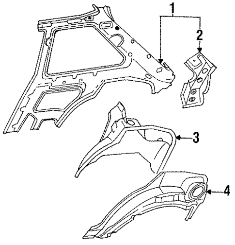Inner Structure & Rails for 1988 Nissan Sentra #4