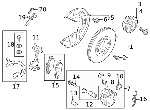 Front Brakes for 2019 Volvo XC90 #11