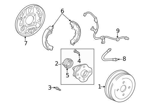 Brake Components for 2006 Scion xA #0