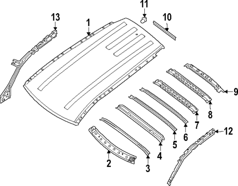 Roof & Components for 2025 Nissan Pathfinder #0