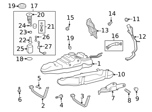 Fuel System Components for 2009 Lexus LX570 #0
