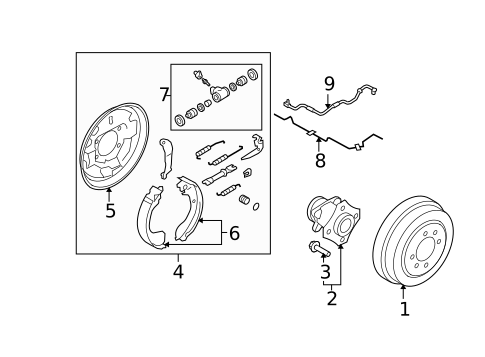 Rear Brakes for 2010 Nissan Versa #0