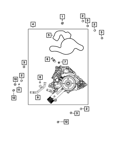 Water Pump and Related Parts for 2023 Ram 1500 Classic #0