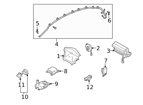 Air Bag Components for 2004 INFINITI M45 #0
