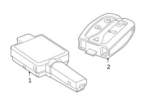 Keyless Entry Components for 2009 Land Rover LR2 #0