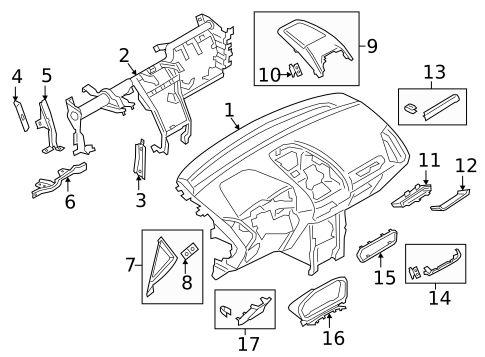 Instrument Panel for 2021 Ford EcoSport #0